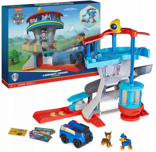  Spin Master Paw Patrol megfigyelőbázis rendőrjárművel és figurákkal