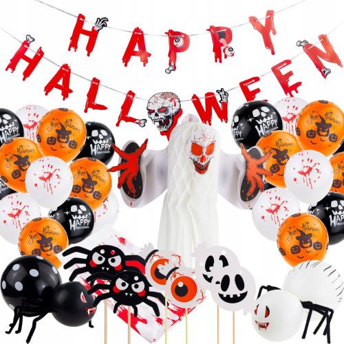 Halloween dekorációk beállított dekorációkészlet DIY a Halloween Girl és Balloon számára