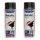 2x FEKETE FÉMES AKRIL FÉNYES FESTÉK SPRAY 400ml