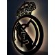 Falfestészet - FC Real Madrid 3D wooden wallKép futball címer ajándék