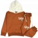 Gyermek tréningruha szett - Tracksuit Set Super Son Sweatshirt Hood nadrággal 134