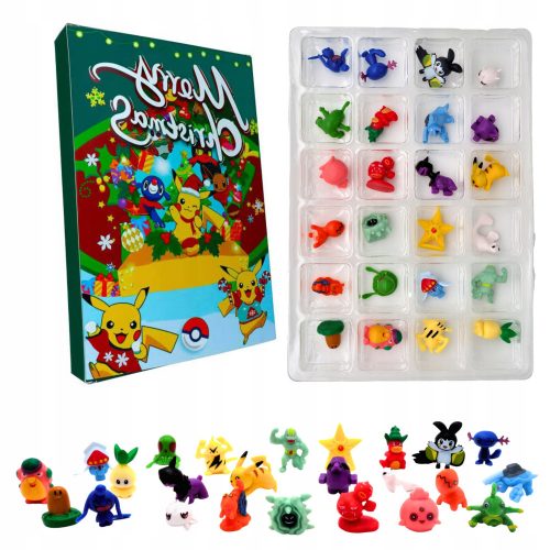 Adventi naptár - Pokemon figurák 24pcs adventi naptár Pokemon