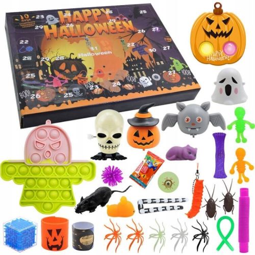 Advent Naptár Halloween Fidget Toys Pumpkin Spider