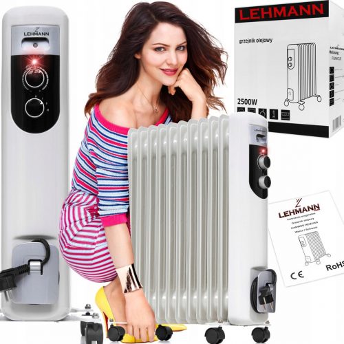  Lehmann 2500 W olajradiátor, fekete