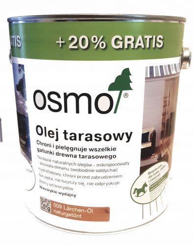 OSMO TERRASZOLAJ 009 3L VÖRÖSFÉNY