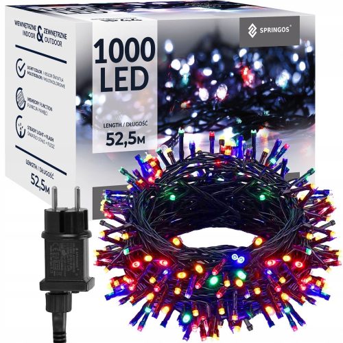 Karácsonyi fények - Karácsonyi fa lámpák 1000LED állandó fény könnyű IP44