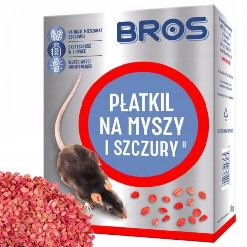 Egerek és patkányok elleni védelem - Pelyhek pelyhek egerek patkányok rágcsálók 1 kg bros