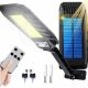 LED Solar Lámpa alkonyat mozgásérzékelő + 600W - 7000 lm pilóta