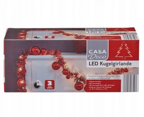 Karácsonyi fények - LED CASA Deco LED Girland