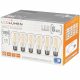 Set 6x LED izzó E27 A60 8W = 75W Filament 1055LM Dekoratív villogás hiánya