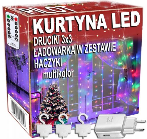  FÉNYFÜGGÖNY 200LED LÁMPÁK TÁVOLI GIRLAND 3x2m