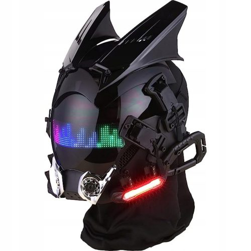 LED esemény Cyberpunk usb Halloween programozható maszk esemény