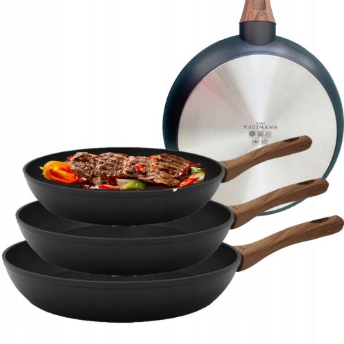 Serpenyő készlet - 3 db NON-STICK tapadásmentes serpenyős készlet FULL INDUCTION 24/26/28 cm