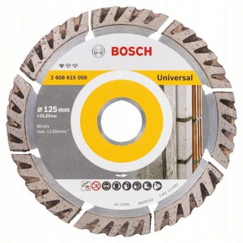 Bosch Diamond Shield 125 mm -es tégla beton