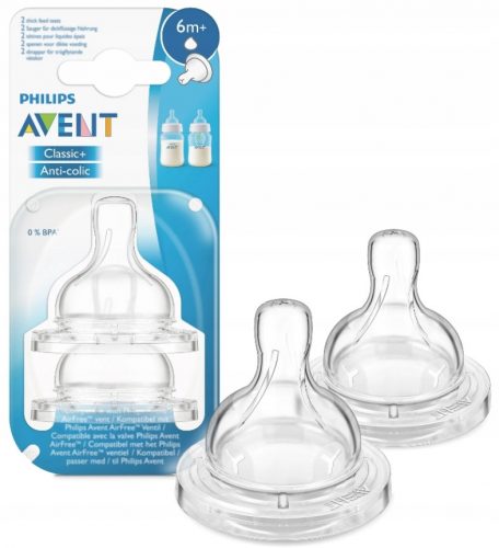 Szájrész cumisüveghez - Philips Avent Anti -Colic Teat Silicone 2 db.