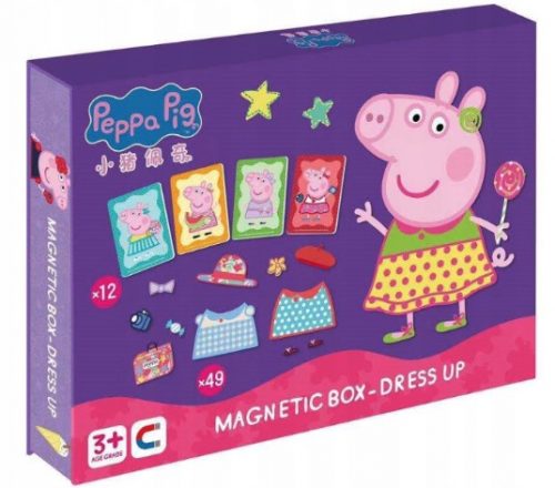 Montessori játék - MÁGNESES TÁBLA PUZZLE PEPPA PIG ÖLTÖZŐI PEPPA ÖLTÖZŐ SZÓRAKOZÁS