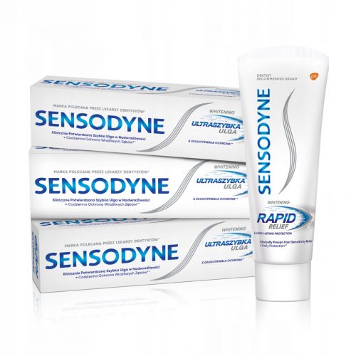  Sensodyne Rapid Whitening Paszta érzékeny fogakra 75ml x3