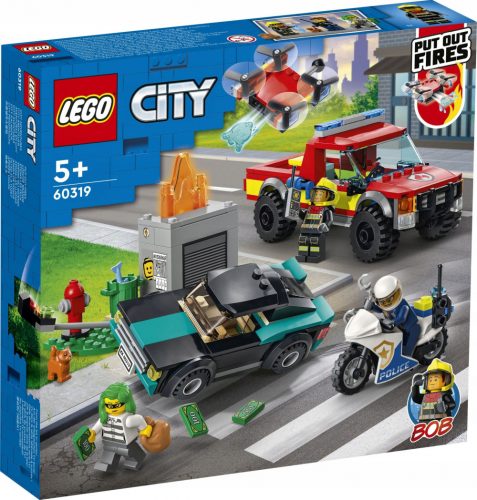  LEGO City 60319 tűzoltóság és rendőrségi üldözés