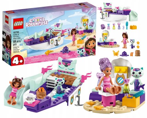 LEGO Friends - Lego Syrenkotki szett hajó és gyógyfürdő Gabi Gabby's Dollhouse Koci Ház łódź