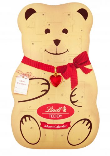 Lindt adventi naptár csokoládéval Teddy Teddy 3D karácsony 170g