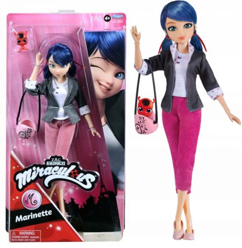  Csodálatos baba: Katicabogár és Cat Noir Bandai Miraculous Marinette baba 26 cm