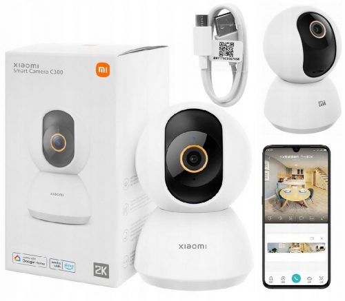 Elektromos bébiszitter gyerekeknek - Kamera Xiaomi IP WiFi 2K MI Home Security 360 IP USB SMART CAMA ROTARY