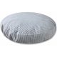 Modern Pouf kerek párnahuzat kordbársony szürke henger 70x70 cm