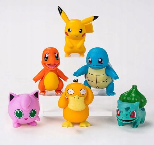  Pokémon figurák 6 db, remek ajándék dekoráció