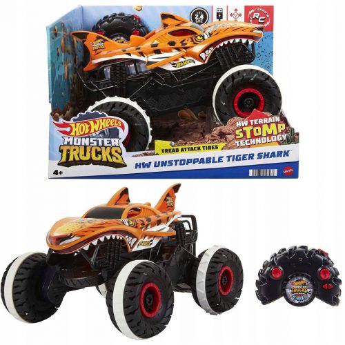  Mattel HGV87 Hot Wheels Monster Trucks Tiger terepjáró