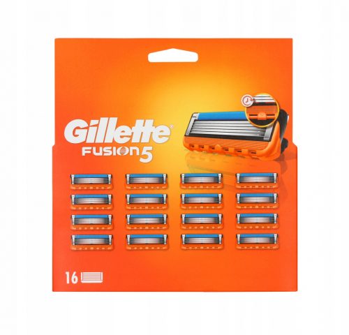  Gillette Fusion5 cserepengék férfi borotvákhoz, 16 darab