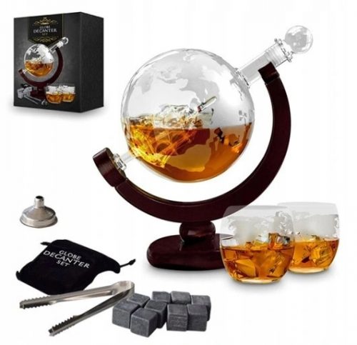 Whisky Globe kapribogyó whiskyüveg