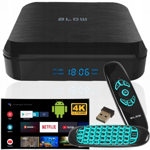  SMART BOX TV ANDROID 11 BLUETOOTH 4K WIFI HDMI LEJÁTSZÓ TÁVIRÁNYÍTÓ BEÁLLÍTÁS