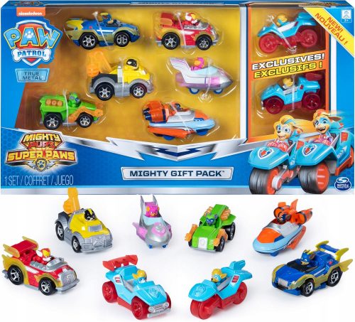  Paw Patrol Gift 8 Mighty Pups járművek 6054648