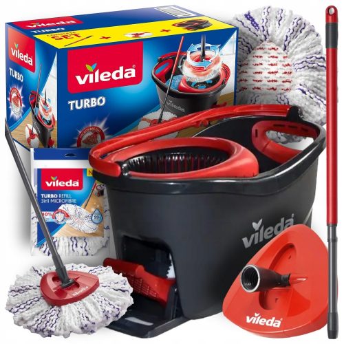 Vödör és centrifuga felmosó Vileda BUCKET ROTARY MOP VILEDA MICROFIBER ROTARY 22 cm