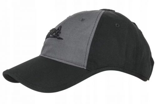 Vadászsapka, sapka - Helikon logó sapka kalap - Polycotton Ripstop - Czarna / Shadow Grey B Cz -lg