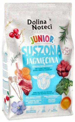  Dolina Noteci Premium junior bárány száraz kutyaeledel 4 kg