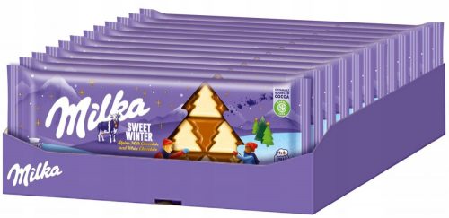 Milka tej csokoládé, fehér csokoládé édes tél 100 g x 20 db karton