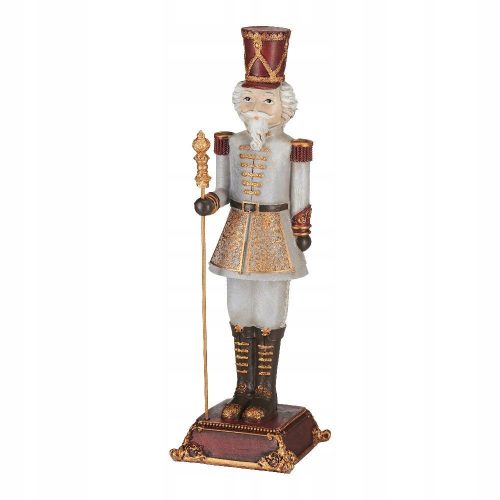  Karácsonyi katona fehér figura 31 cm HOLY TIME VILLA ITALIA