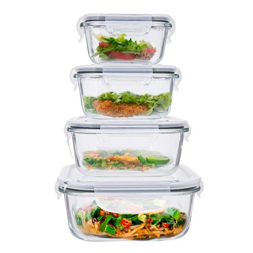  Üveg ételtartó készlet Fresh Altom LunchBox készlet 4 db