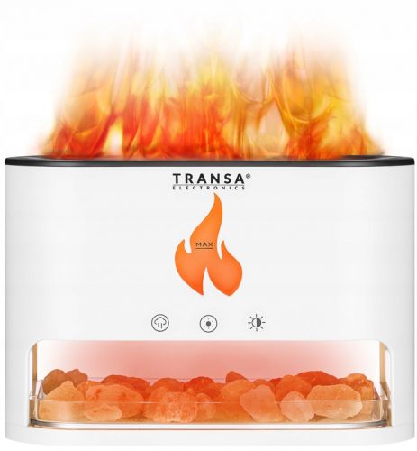  Aromaterápiás aromadiffúzor LED FLAME AromaFire Himalayan Salt White