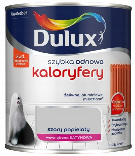  Dulux akrilfesték fémre 0,75 l, hamuszürke szatén