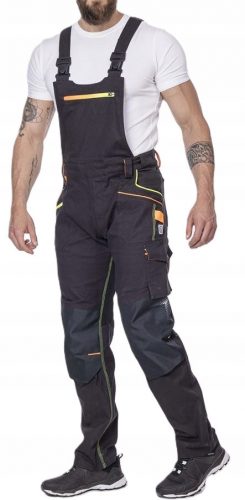 Ardon hosszú munkanadrág ARDON CREATRON Dungarees - fekete-neon, 48-as méret