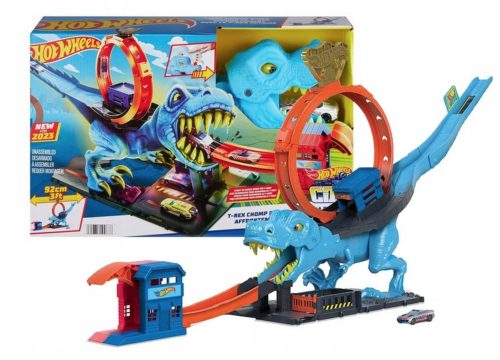  Mattel Hot Wheels City T-Rex hurokkészlet + dobozzal univerzális csomagoláshoz