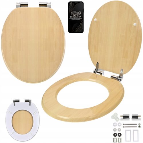 Oryx SN8931 krémszínű MDF wc ülőke