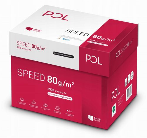  PolSpeed irodai papír, A4 formátum, 80g, 500 lap