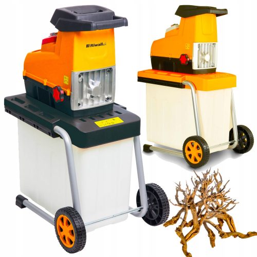 Ágdaráló - ELECTRIC BRANCH SHREDDER 3500W CYLINDER RIWALL + Riwall használati útmutató