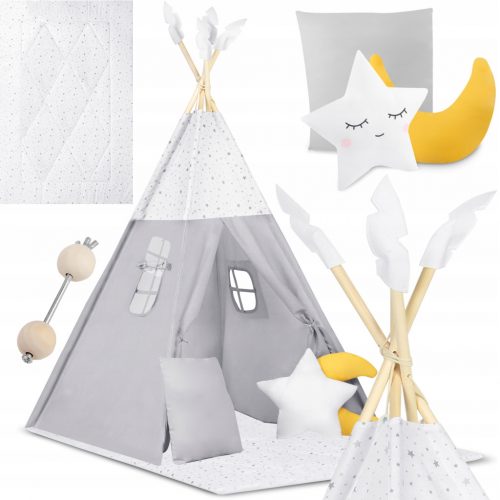  TIPI sátor gyerekeknek TEEPEE Párnák LARGE MAT STABILIZER STAR