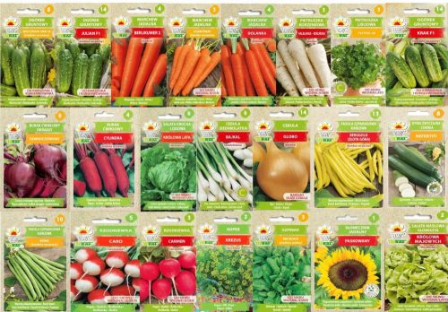  Tavaszi zöldségmag kezdőkészlet - 22 csomag.