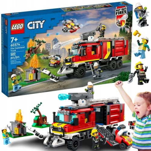  LEGO City 60374 tűzoltósági terepjáró + 5 db KARÁCSONYI ELEKTRONIKUS KÁRTYA KÉSZÜLÉK AZ AJÁNDÉKHOZ