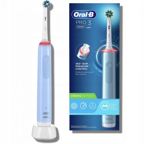  Oral-B Pro 3 3000 elektromos fogkefe, kék és fehér